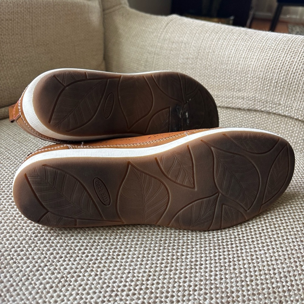 Cobb Hill Brown Leather Shoes Sneakers Sz 8.5 PERFECT Worn 1X - Picture 6 of 7